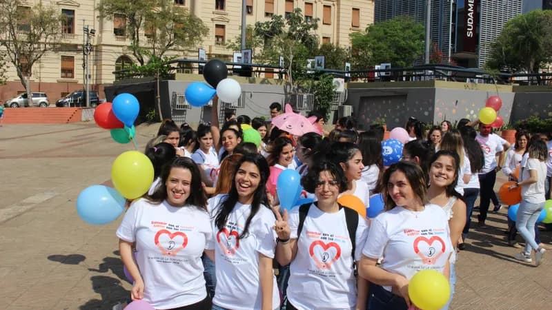 Marcha por la semana de la sordera.